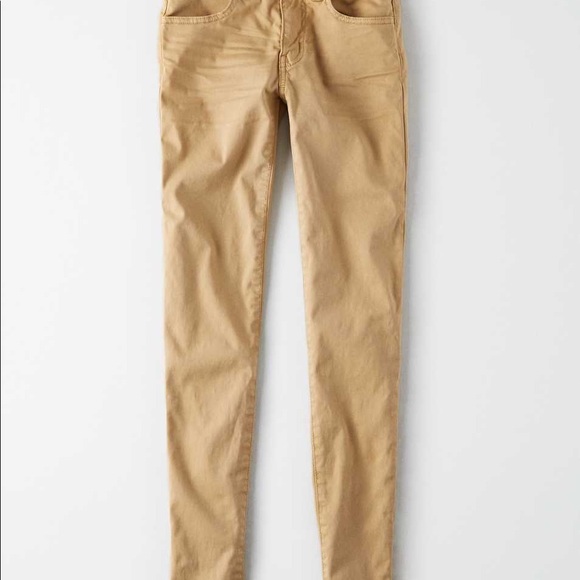 American Eagle Khaki Jeggings - short length. - Picture 3 of 3